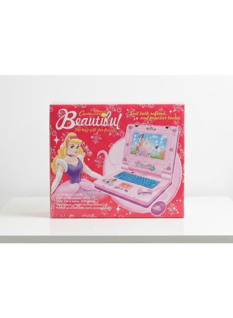 توي لاند لعبة كمبيوتر محمول تعليمية للأطفال على شكل أميرة، مزودة بأضواء وموسيقى وأنشطة تعليمية - Image 3